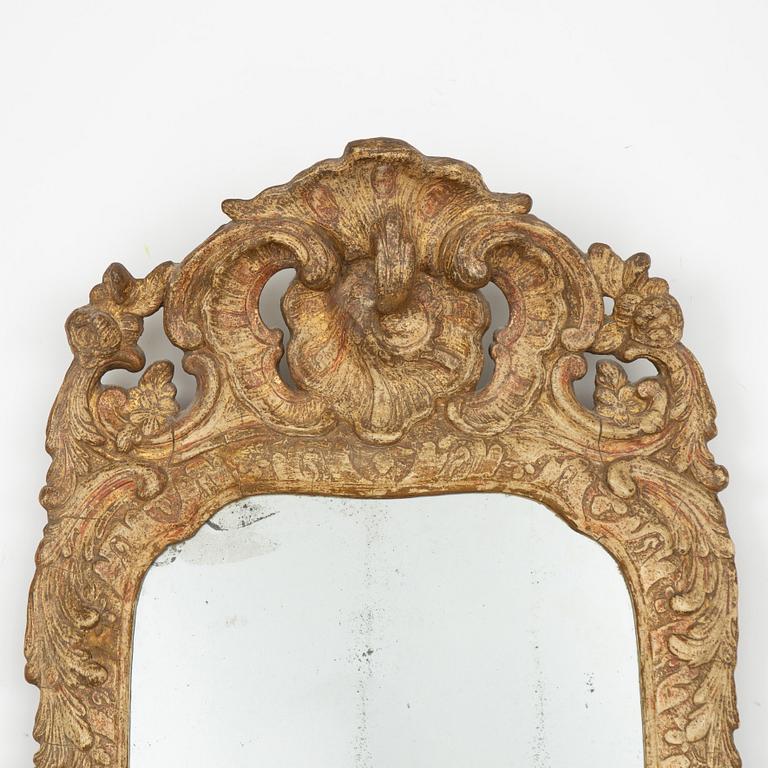 A Rococo mirror, second half of the 18th century.