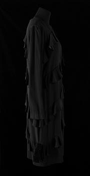 A black evening dress by Balenciaga.