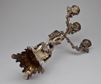 KANDELABER, nysilver, AG Dufva, 1800-talets slut.