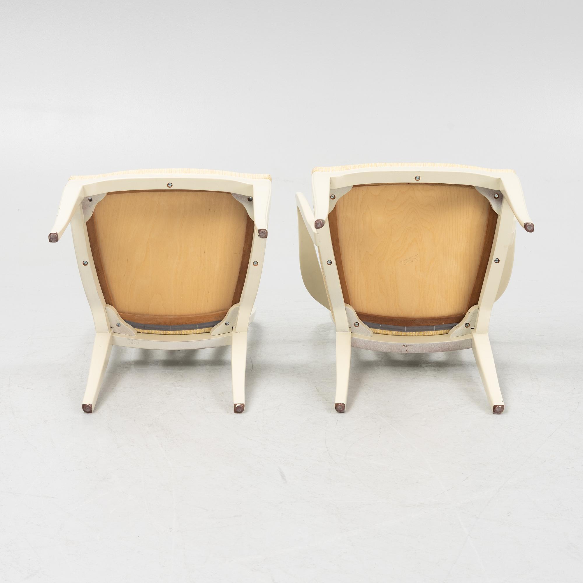 Carl Malmsten, stolar, 8 st, "Juni", Åfors Möbelfabrik AB, 1900-talets andra hälft.