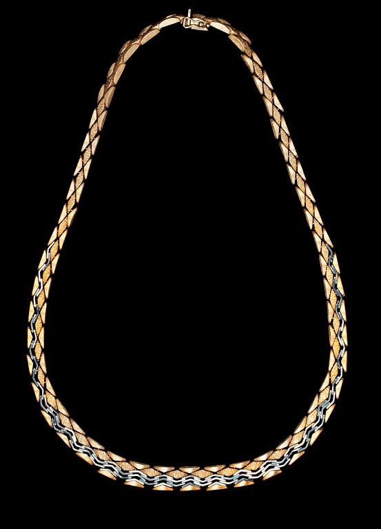 HALSBAND, 18k guld. Vikt 45 gr.