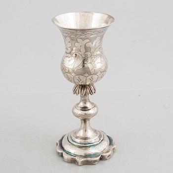 A silver chalice, Vilnius 1860.