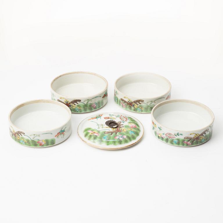 Matlåda, porslin, Kina, sen Qingdynasti/omkring år 1900.