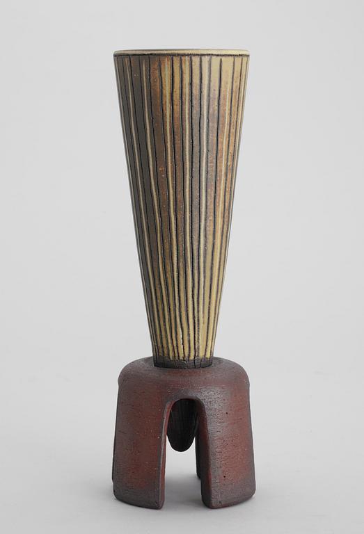 A Wilhelm Kåge 'Farsta' vase, Gustavsberg studio 1960.