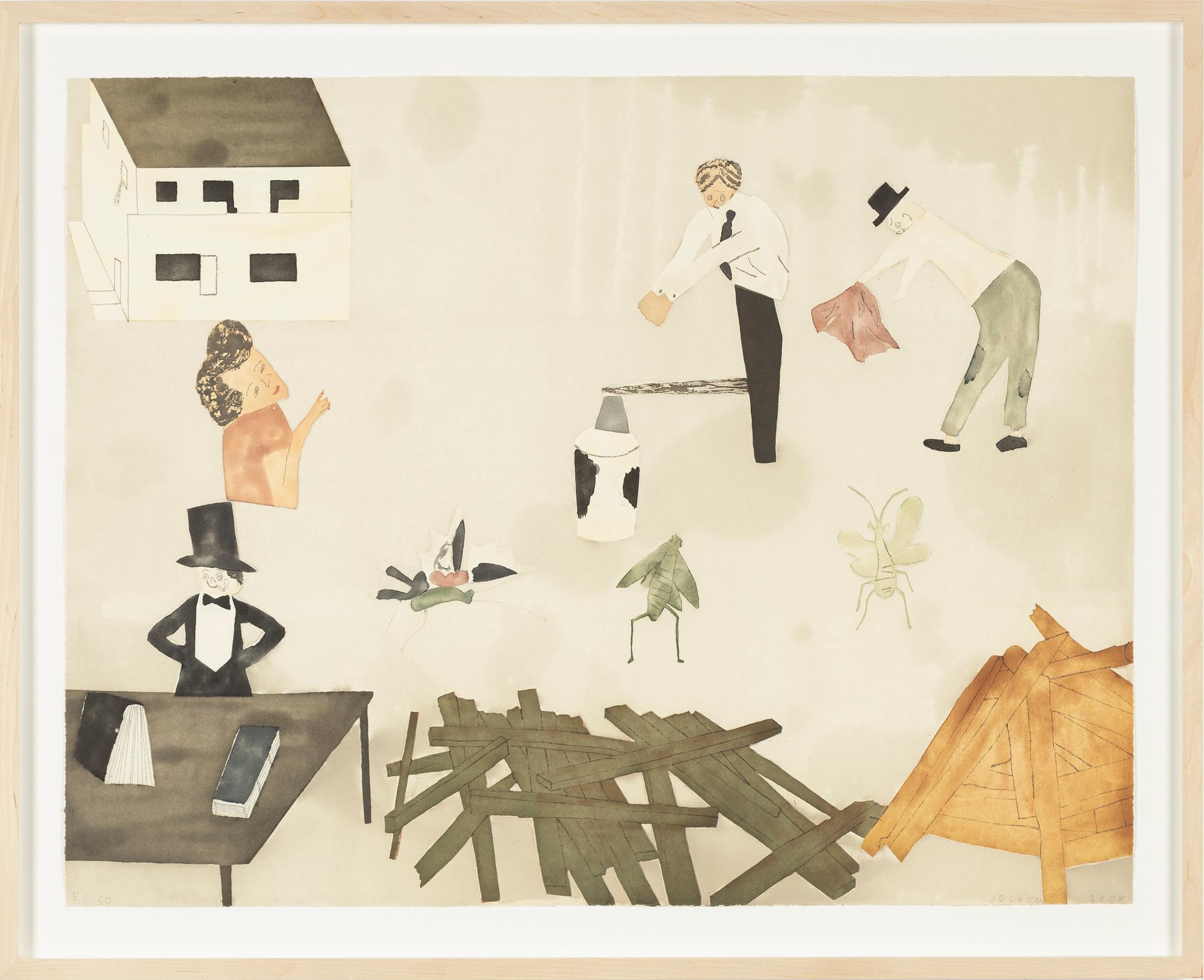 Jockum Nordström, akvatint och mjukgrundsetsning, 2008, signerad 5/50.