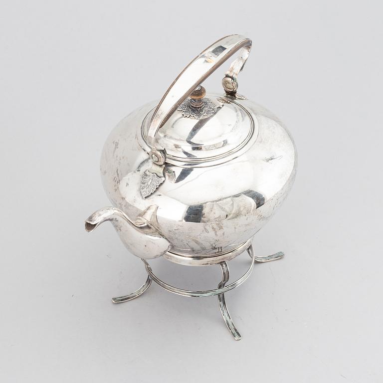 JOHAN FREDRIK BIÖRNSTEDT, a silver teapot, Stockholm 1816-17.