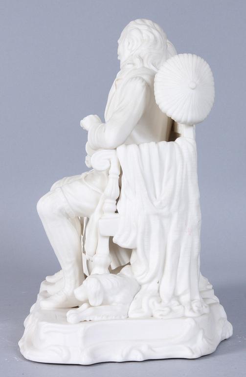 FIGURIN, parian, "John Anderson My Jo", Mintons Ltd, efter, 1800-talets andra hälft.