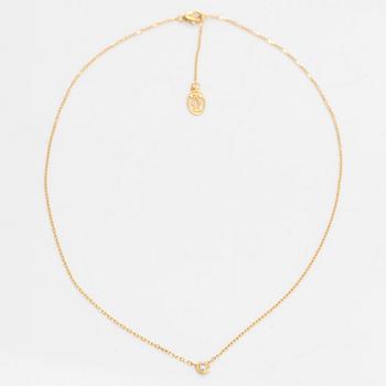 Cartier, An 18K gold 'd'Amour' necklace, with a ca 0.05 ct brilliant-cut diamond.