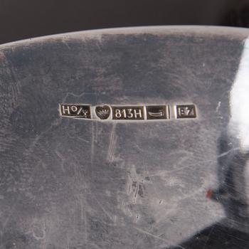 LJUSSTAKE, ett par, silver, Tapio Wirkkala, Helsingfors 1955. Tot. vikt 358,6 g.