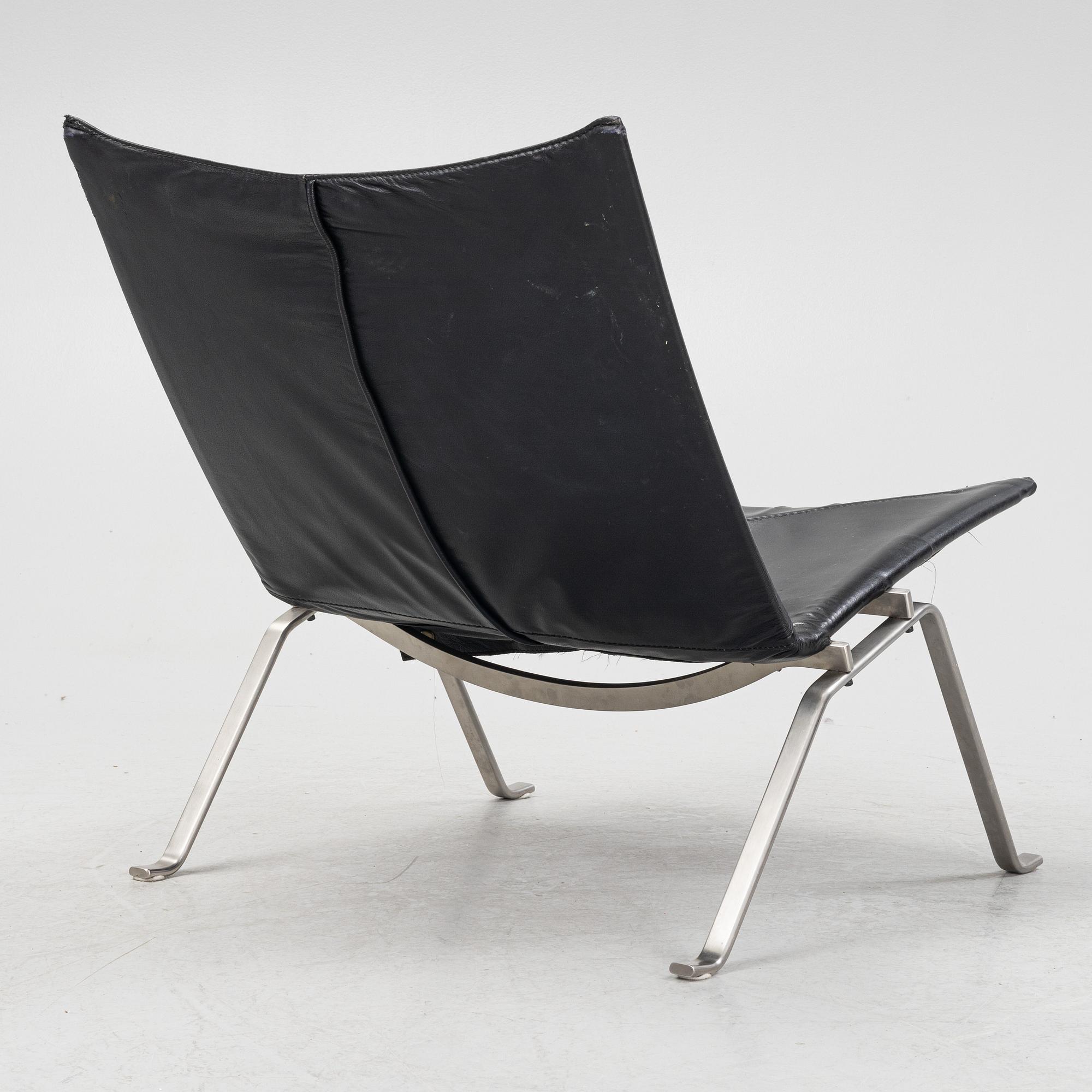 Poul Kjaerholm, fåtölj, "PK22" E. Kold Christensen, Danmark.