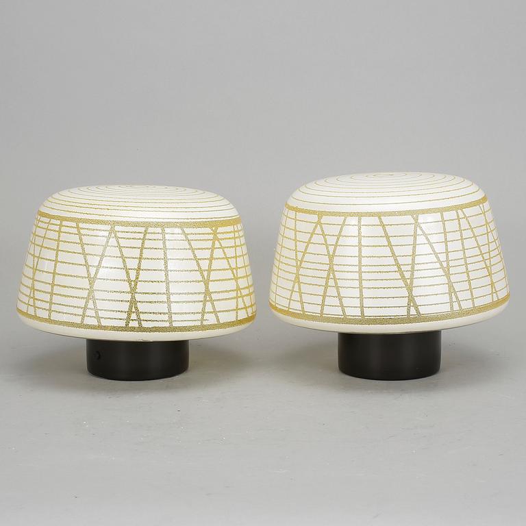 TAKLAMPOR, 5 stycken, Böhlmarks, 1950/60-tal.