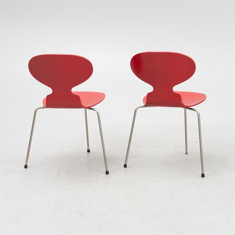 Arne Jacobsen, stolar, 6 st, "Myran", Fritz Hansen, Danmark.