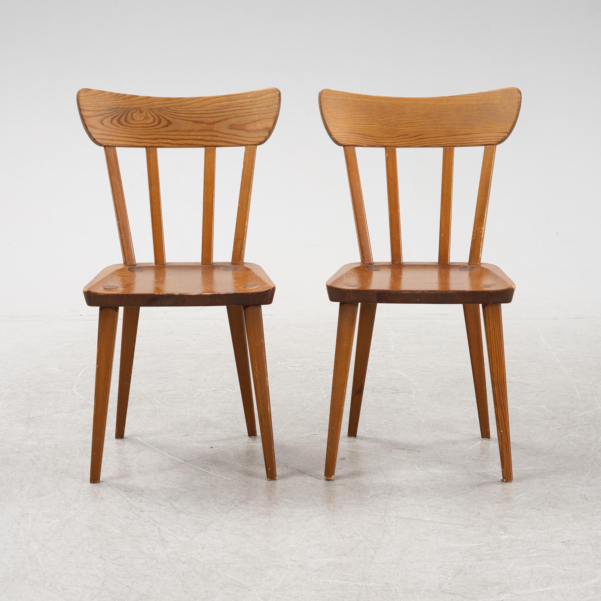 Carl Malmsten, stolar, 5 st, Karl Andersson & Söner.