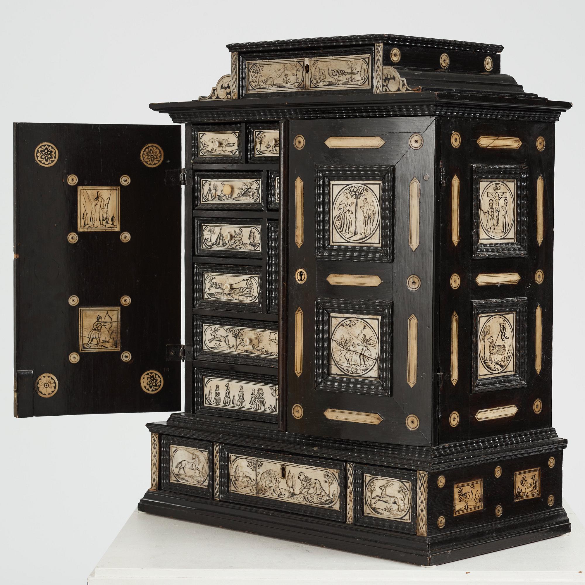 A Swedish cabinet from the late 17th century.