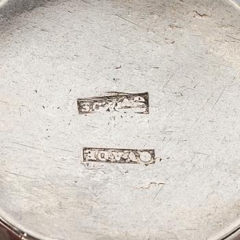 Two silver boxes, AI Lignell, Sundsvall, Sweden circa 1820 and PO Quade, Maribo, Denmark 1840-96.