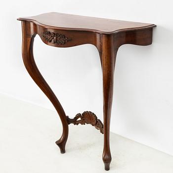 Spegel med konsolbord, omkring år 1900.