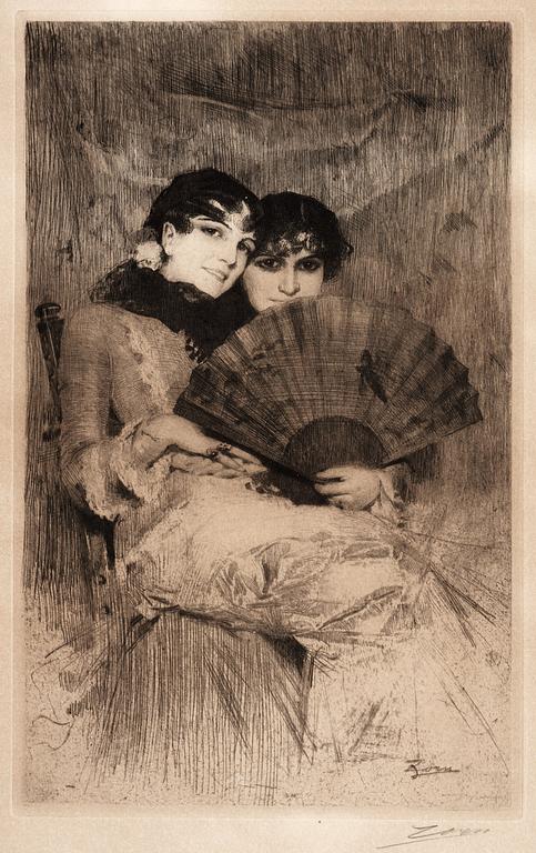 Anders Zorn, "Kusinerna".