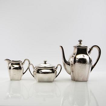 Coffee service 3 dl 1920s silver plate.