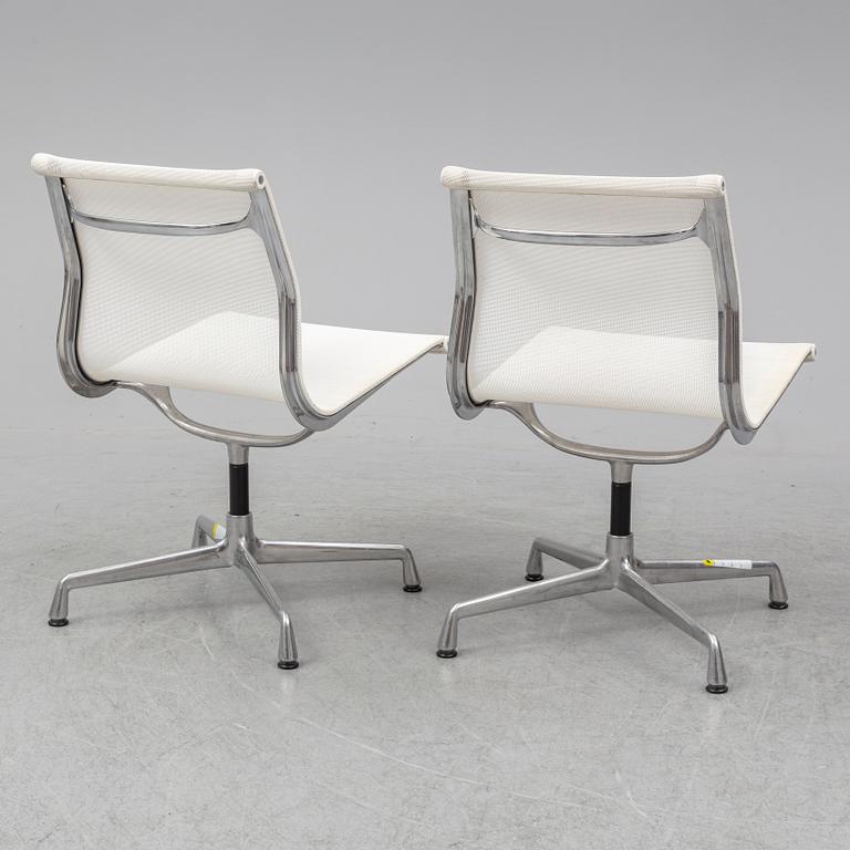 CHARLES & RAY EAMES, a pair of 'EA 101' chairs, Vitra.