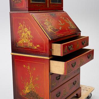 Writing cabinet, chinoiserie style, 20th century.