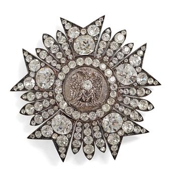 252. Briljanterad kraschan, Hederslegionen [Ordre impérial de la Légion d'honeur], troligen 2:a kejsardömet (1852-1870).
