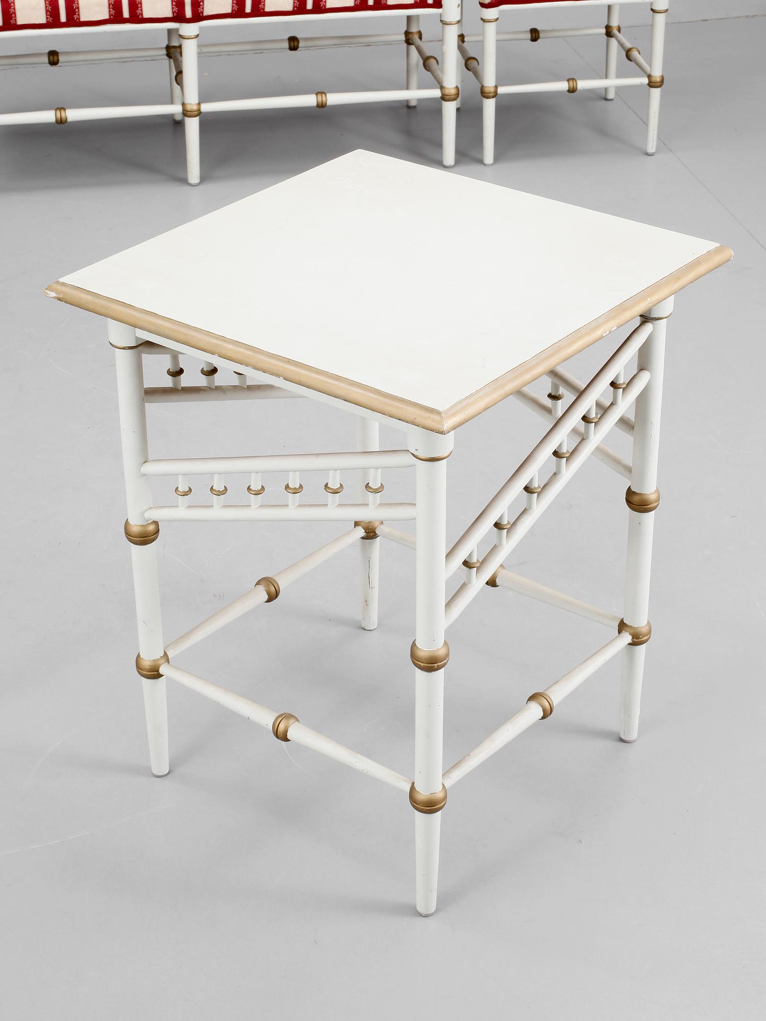 VERANDAMÖBEL, 5 delar, sent 1800-tal.