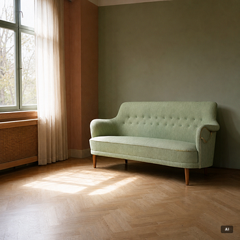 Carl Malmsten, a sofa, "Samsas", second half of the 20th century.
