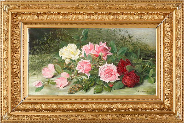 UNKNOWN ARTIST, oil on canvas, signed A Bernard, around the year 1900.