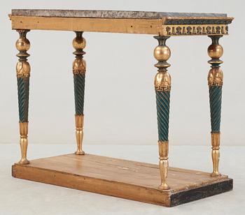 A late Gustavian early 19th century console table.