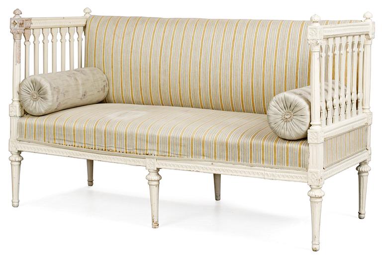 A Gustavian sofa.