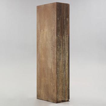 Jonas Bohlin, a stained and patinated oak and iron cabinet 'Slottsbacken', Källemo, Sweden circa 1987.