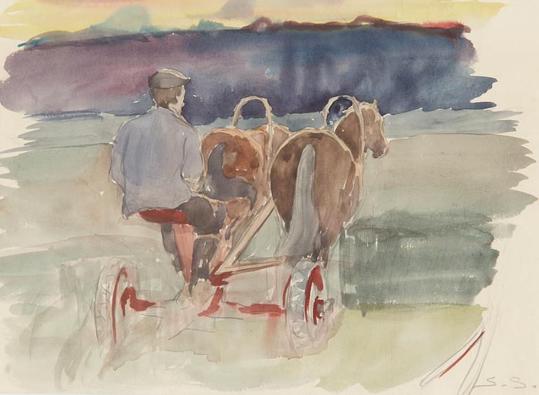 Santeri Salokivi, Man med Hästkärra.