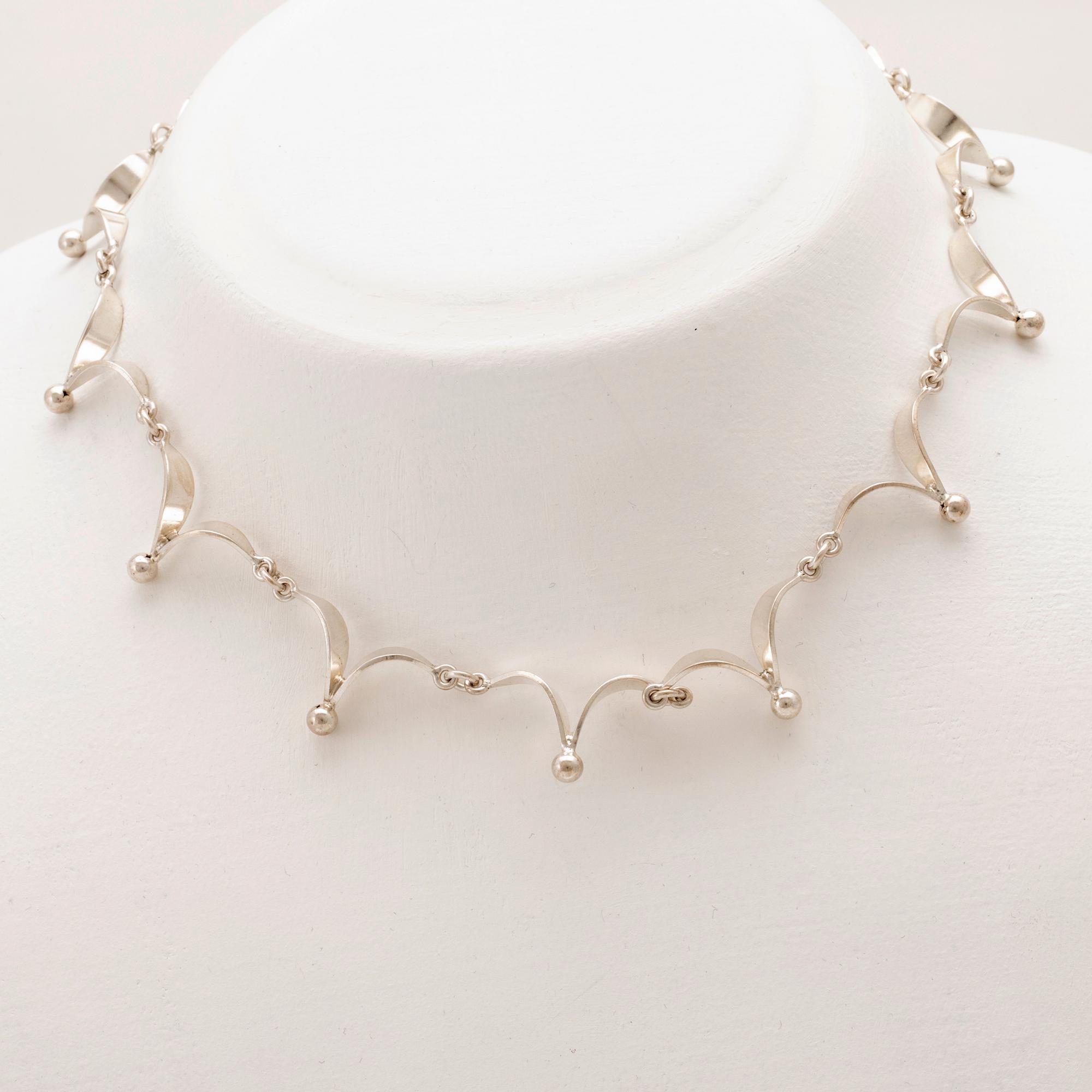 Rey Urban halsband silver Stockholm 1960.