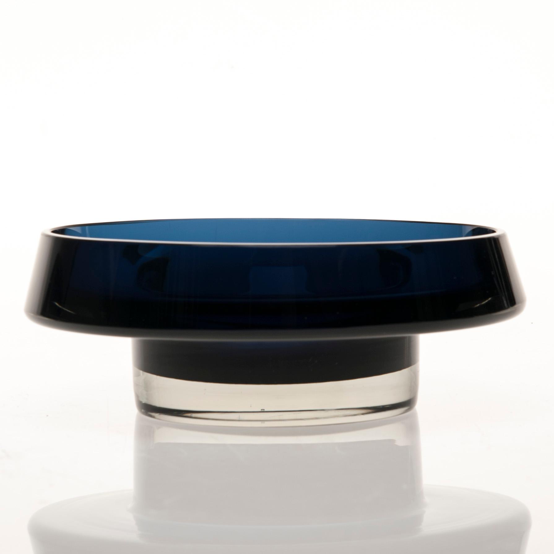 SKÅL, glas, signerad K. Franck, Nuutajärvi Notsjö -61.