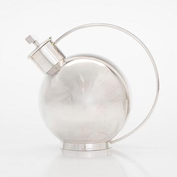 Sylvia Stave, a silver cocktail shaker, marked PV, Finnish control mark Tillander, Helsinki, 1955.