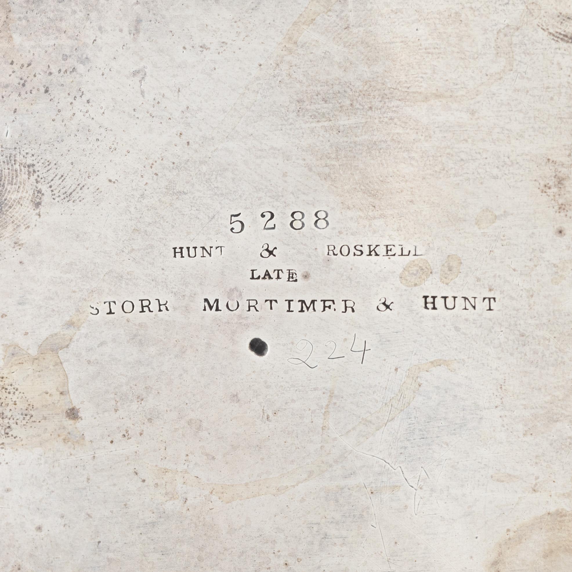 An English Silver Salver, mark of John Samuel Hunt, London 1851.