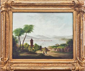 OKÄND KONSTNÄR, olja på pannå, ej signerad. 1800-tal.