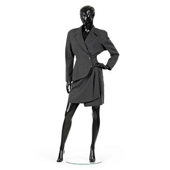 436. THIERRY MUGLER, a two-piece suit consisting of jacket and skirt.