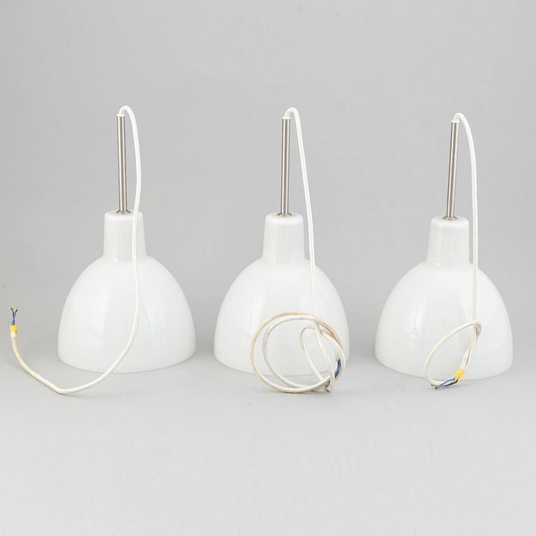 Louis Poulsen, a set of three 'Toldbod' ceiling lights, Denmark.