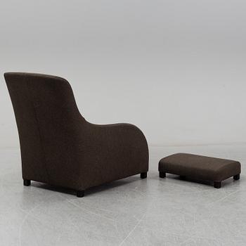 ANTONIO CITTERIO, an 'Apta' easy chair and ottoman, B&B Italia Maxalto.