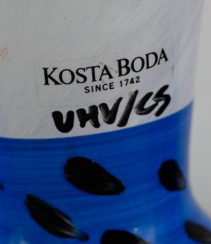 SKÅLAR, 11 st (1+2+8) glas, Ulrica Hydman-Vallien, Kosta Boda.