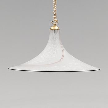 TAKLAMPA, Murano, 1900-talets andra hälft. Höjd ca 35 cm.