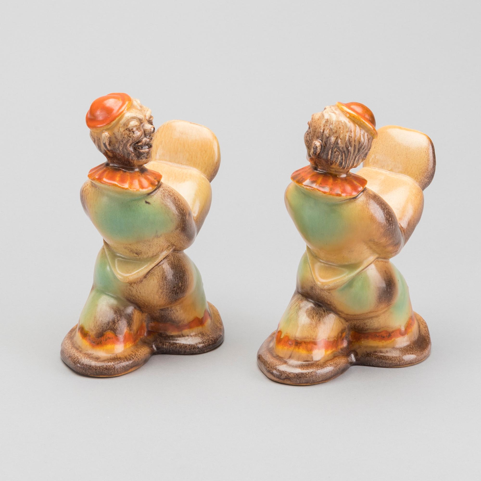 TWO BOOKENDS, 1930s.