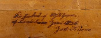 KONSOLBORD, björk, empire, dat. 1836.