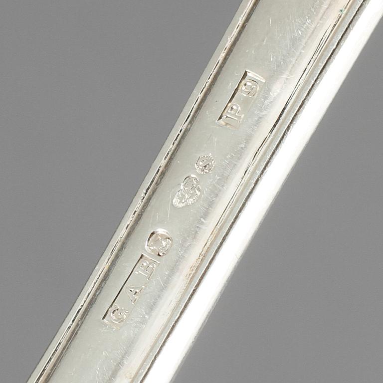 BESTICKSERVIS, 47 delar, silver, "Prins Albert", GAB, Stockholm, 1900-talets mitt/andra hälft, vikt ca 2440 g.