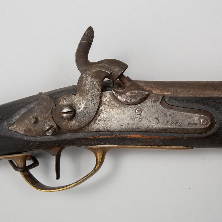 A Norwegian percussion gun 1774-1857 pattern.