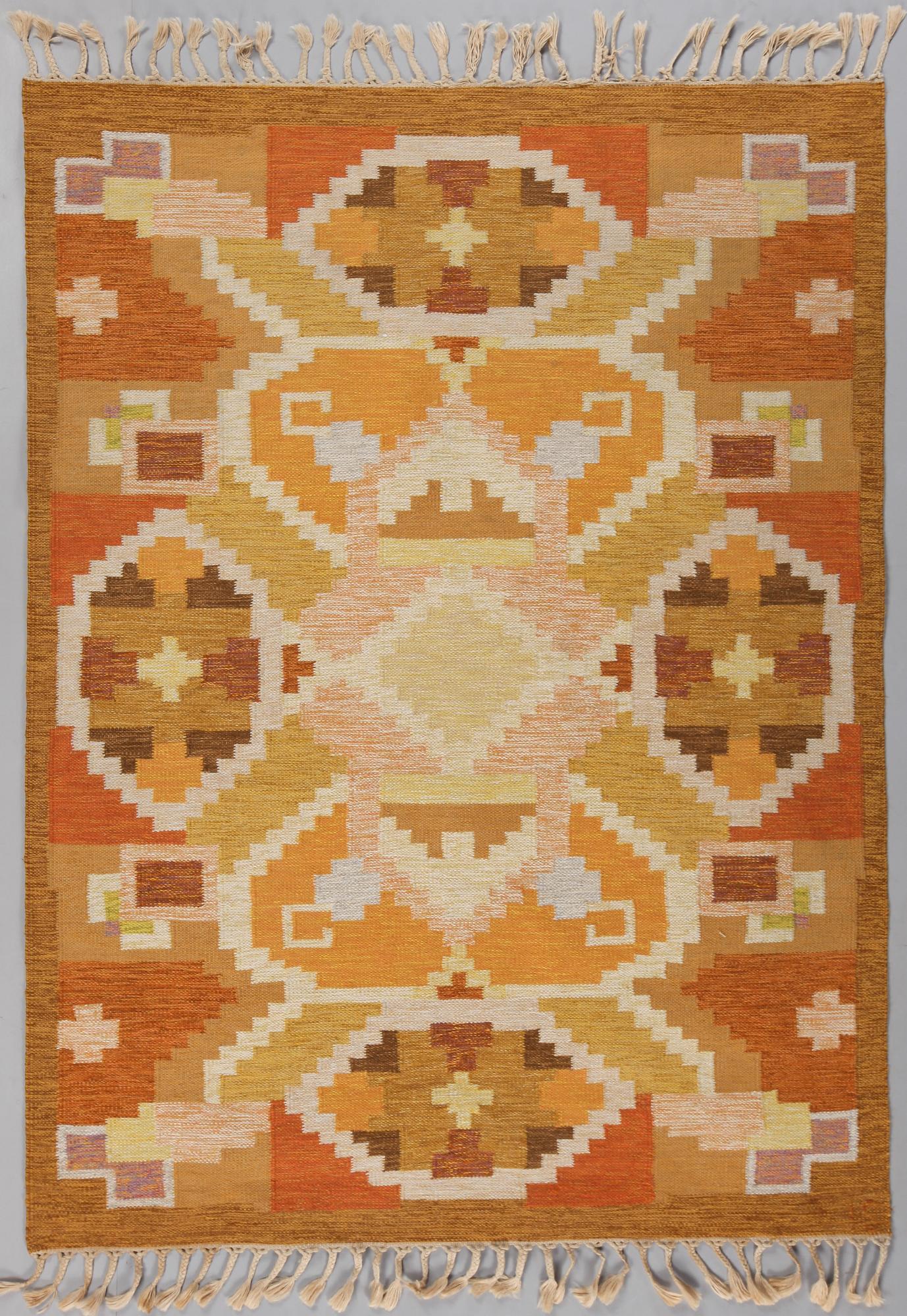 MATTA, rölakan, Ingegerd Silow 195 x 140 cm, 1900-talets andra hälft.