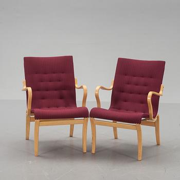 KARMSTOLAR, ett par, "Mina", Bruno Mathsson, Mathsson International.
