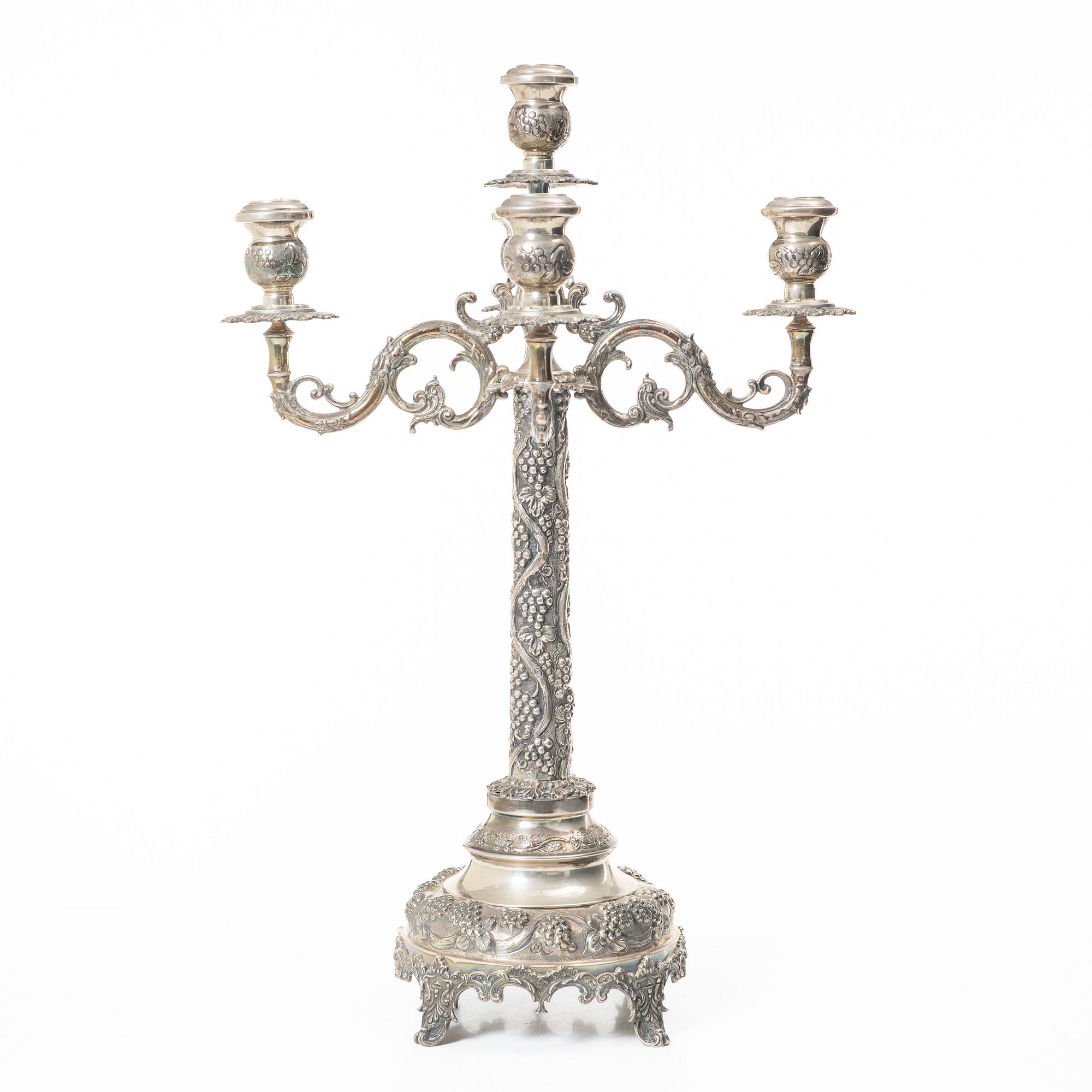 Kandelaber, silver, 1900-tal.
