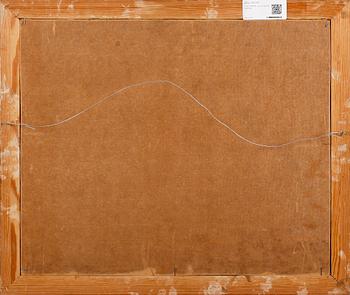 PAUL MYRÉN, olja på pannå, signerad.